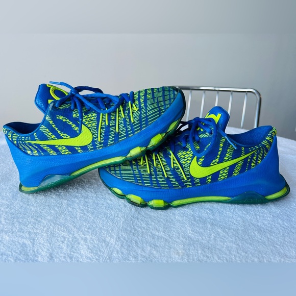 Nike Kids KD 8 GS 'Hyper Cobalt' Athletic Sneakers - Picture 2 of 13